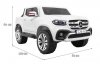 Mercedes Benz X-Class dla dzieci Biały Pickup + Pilot + Napęd 4x4